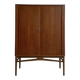 Vintage tambour cabinet teak