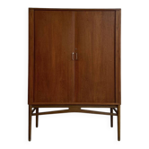 Vintage tambour cabinet teak