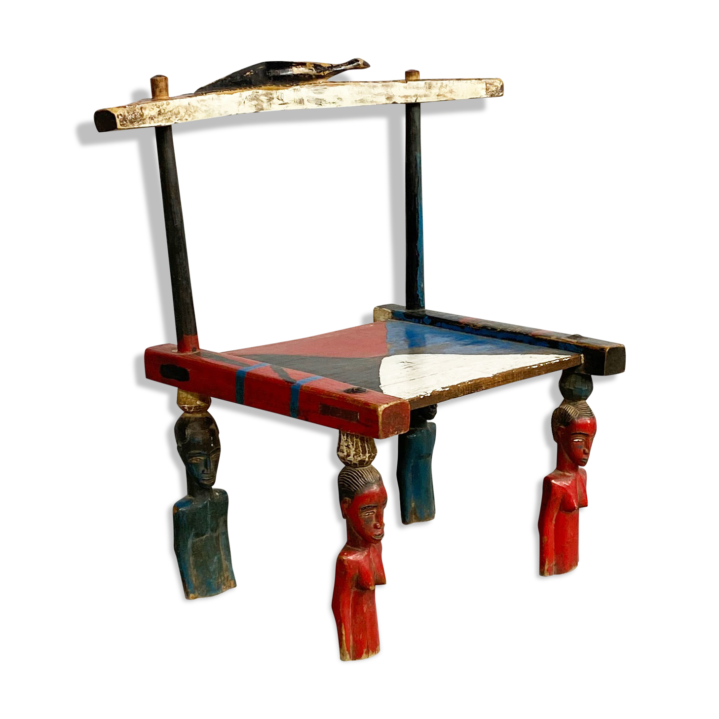 Vintage Senufo Chair, Côte d'Ivoire, c.1980