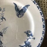 Set of 6 flat plates Sarreguemines "Carmen"