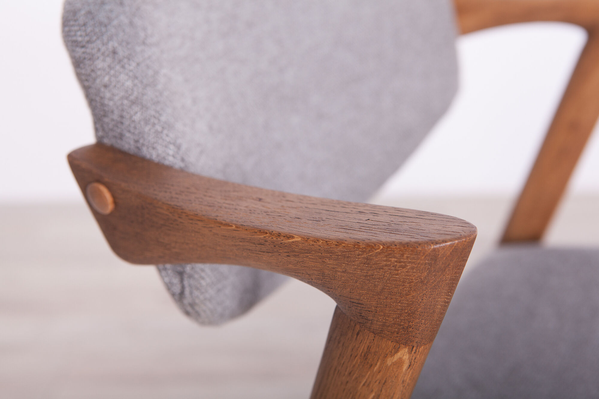 Model 42 oak dining chairs by Kai Kristiansen for Schou Andersen, 1960s, set of 4