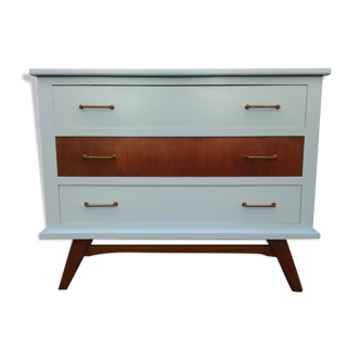 Vintage chest of drawers compass feet 1950