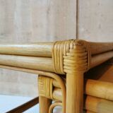 Rattan nesting tables