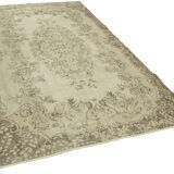 Handwoven anatolian beige carpet 177 cm x 300 cm