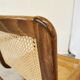 Vintage Wooden Cane Armchair by Branko Ursic: Mid-Century Lounge Chair