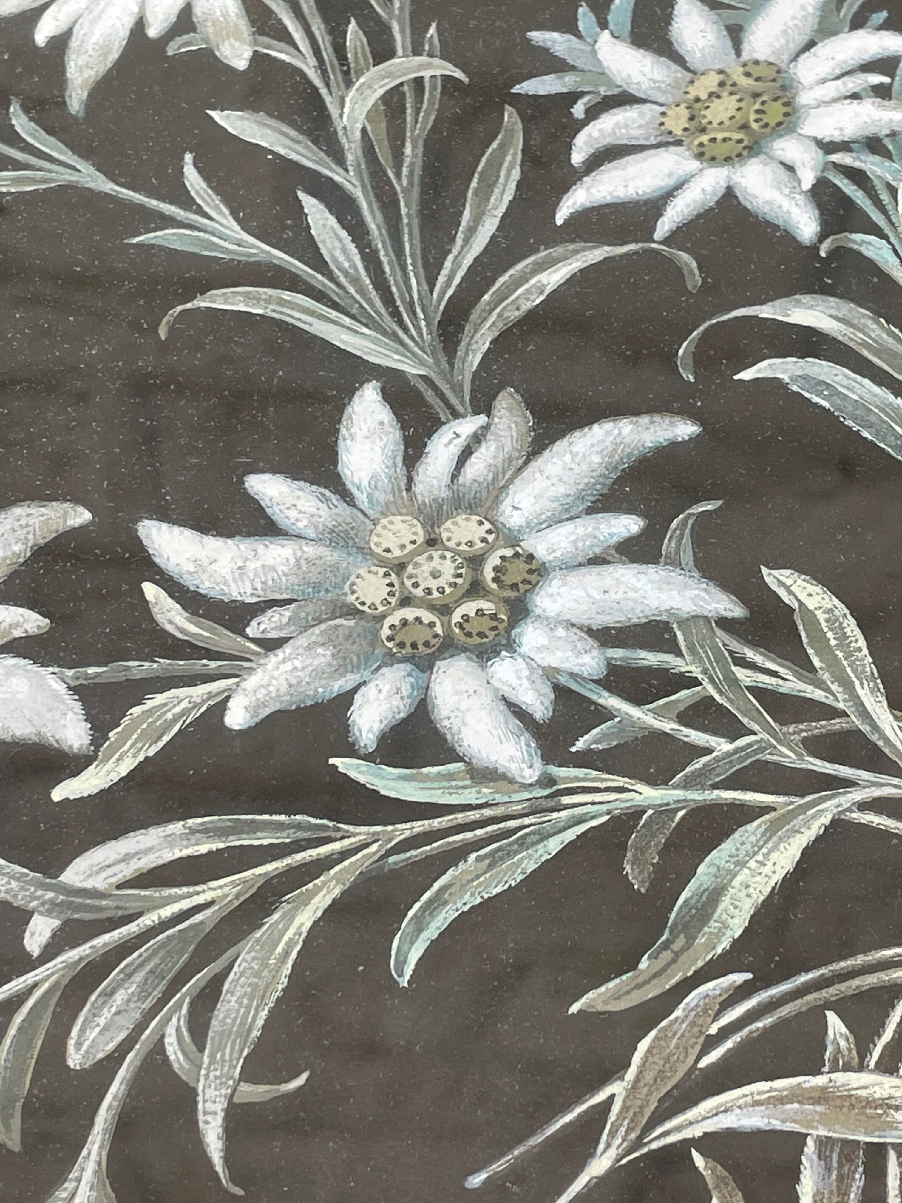 Painting old flowers Stauffacher cabinet of curiosity