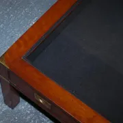 Very Large Coffee Table with Marquetry Glass Panels by Kennedy Harrods