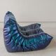Togo 2-seater sofa in ultraviolet leather by Michel Ducaroy for Ligne Roset
