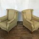 Pair of vintage ear chairs 1950 1960 design italy
