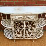 Patinated metal cabinet