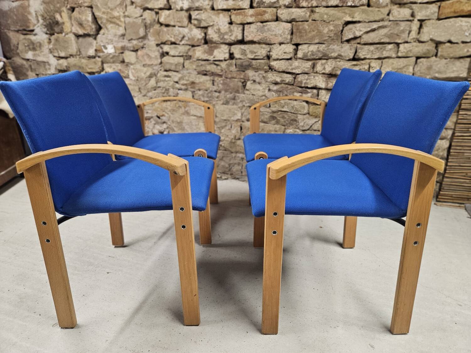 Set of 2 waiting room benches 1980/90