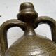 Varnished terracotta oil jar