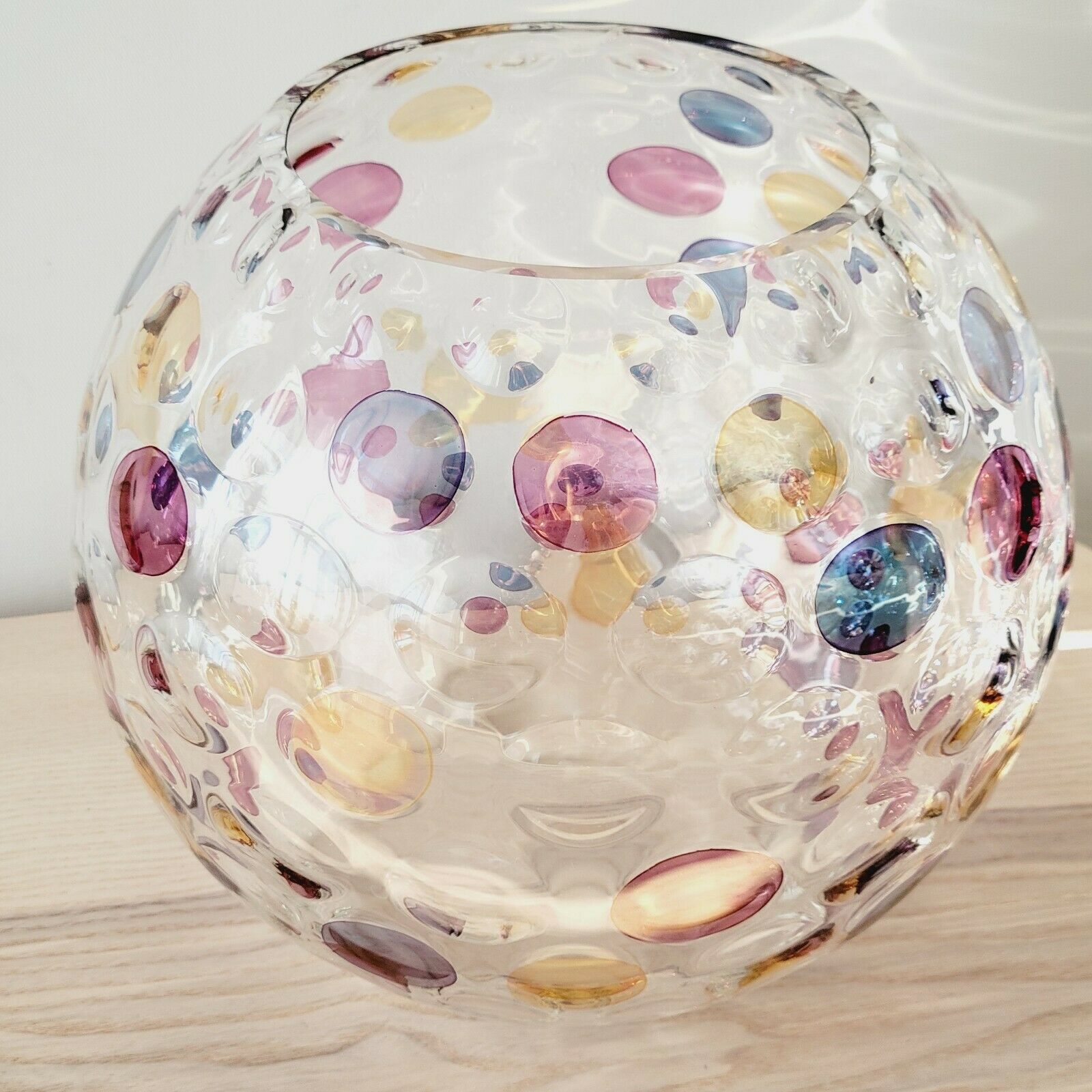 Vase ball optical illusion Max Kannegiesser Nemo Borske Sklo Crystalex year 70