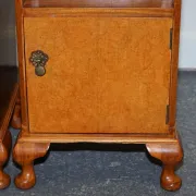 Art Deco Nightstands in Walnut, 1920s, Set of 2