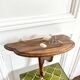 Curved wall console shelf
