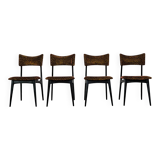 Set of 4 modernist chairs