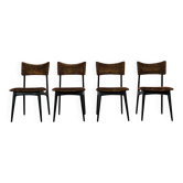 Set of 4 modernist chairs