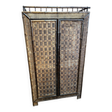 Two-door bamboo wardrobe