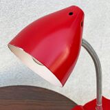 Vintage red hala zeist clamp spot lamp