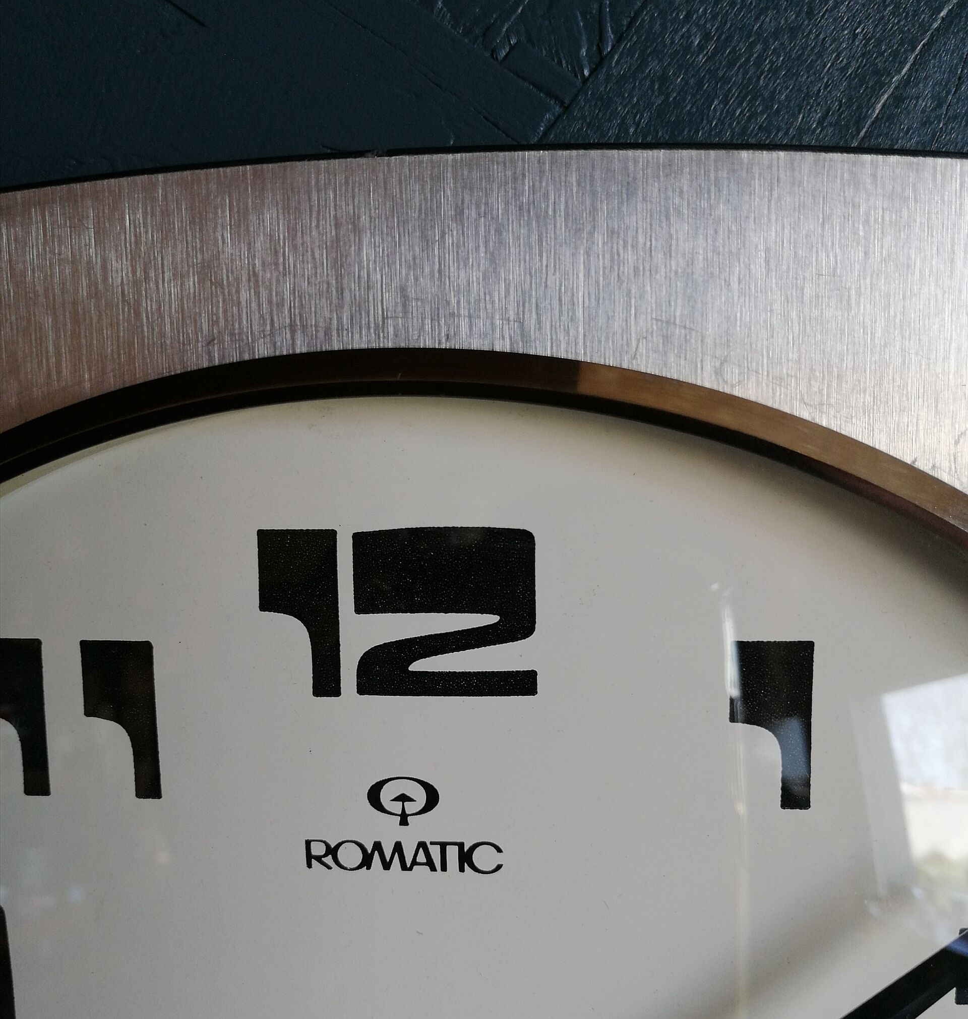 Vintage clock, "Romatic Silver" wall clock