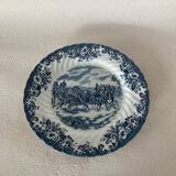 Trio d’assiettes Coaching Scenes bleu par Johnson Bros Brothers Irestone