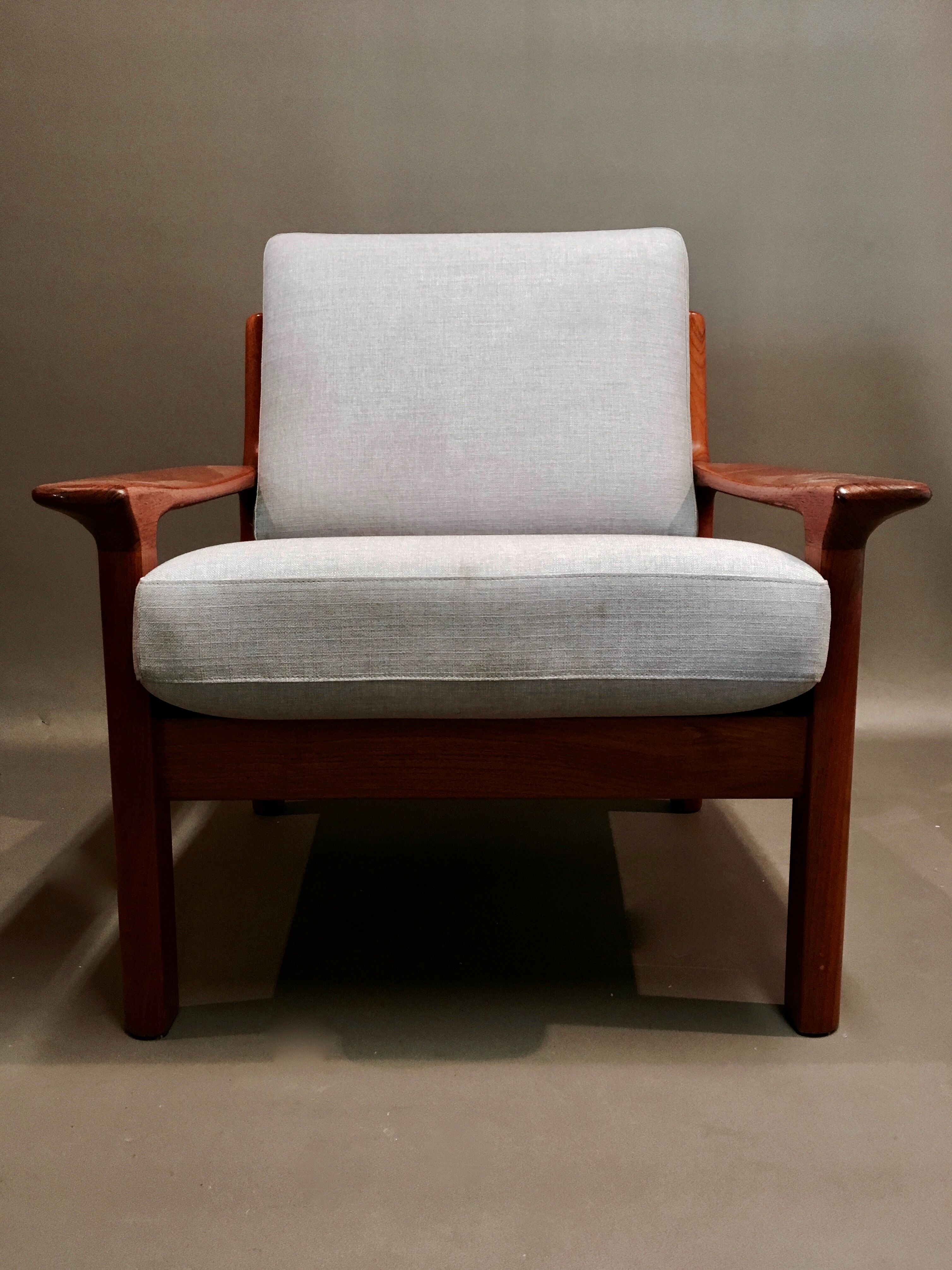Scandinavian design teak chair stamped 1950