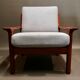 Scandinavian design teak chair stamped 1950