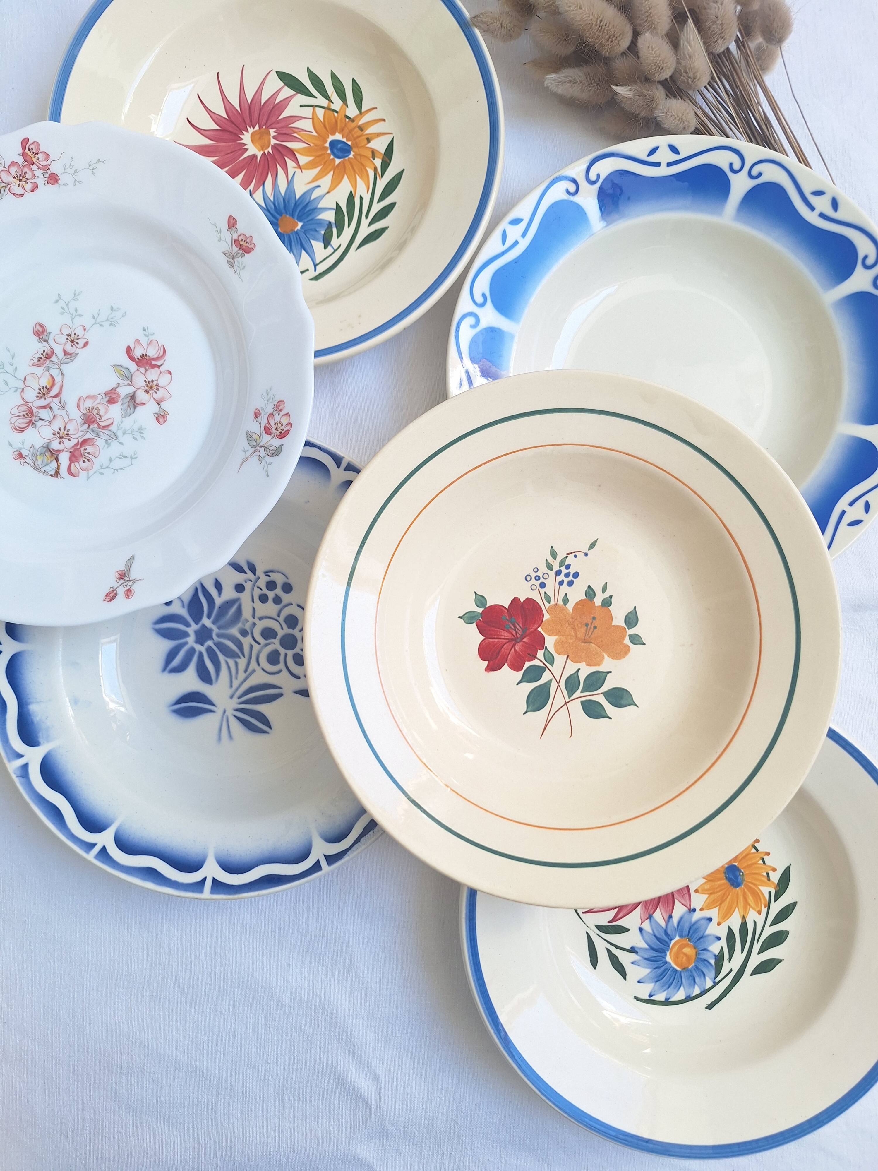 Vintage soup plates