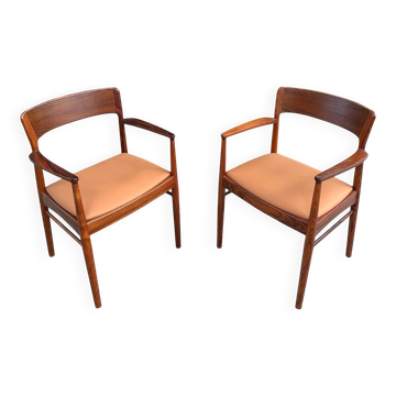 Pair of armchairs by Henning Kjaernulf, 1960