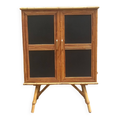 Buffet en rotin  style audoux minet