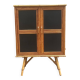 Audoux Minet style rattan sideboard