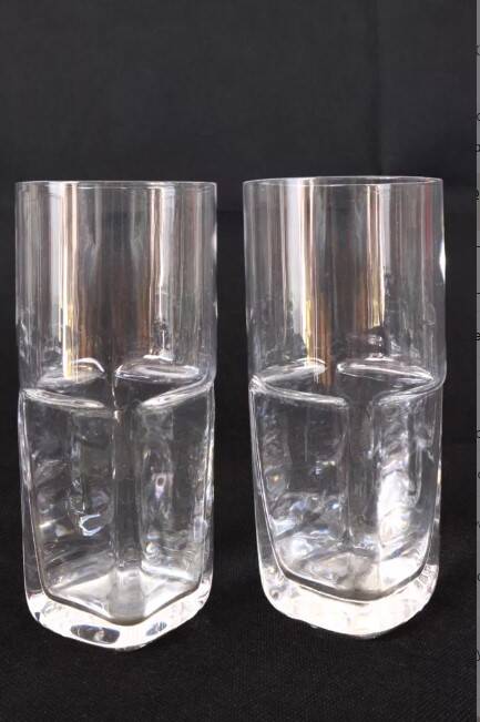 Glass service for 6, 17 pieces Sergio Asti for Arnolfo di Cambio.