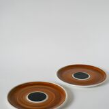 Paire d'assiettes à dessert Villeroy & Boch Design, 1960