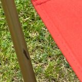Vintage orange folding camping chair