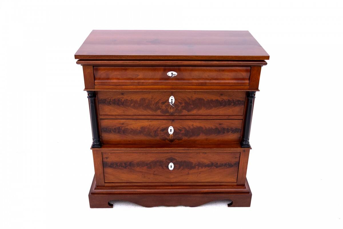 Antique mahogany chest of drawers with drawers, Scandinavia, 2nd half of th