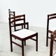 Set of six rosewood dining chairs