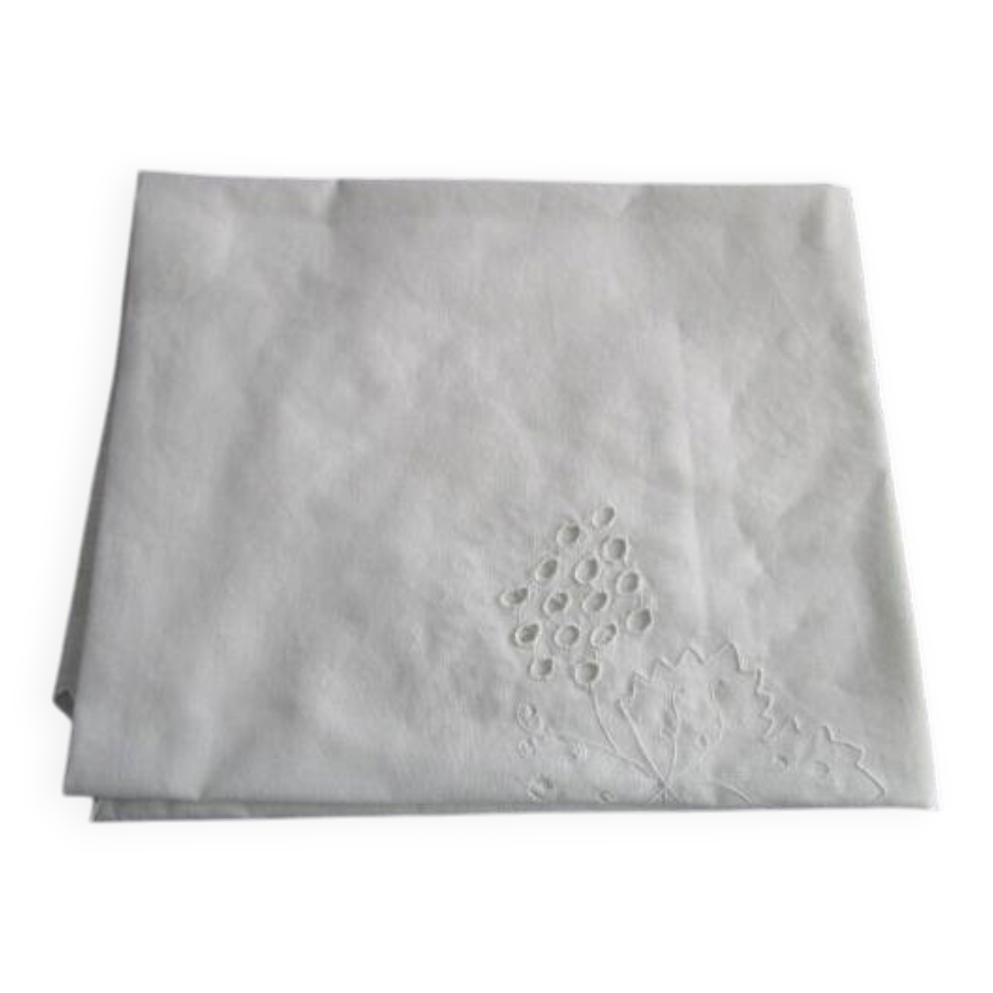 Nappe ancienne brodée 140x112cm
