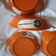 6 egg dishes Le Creuset orange