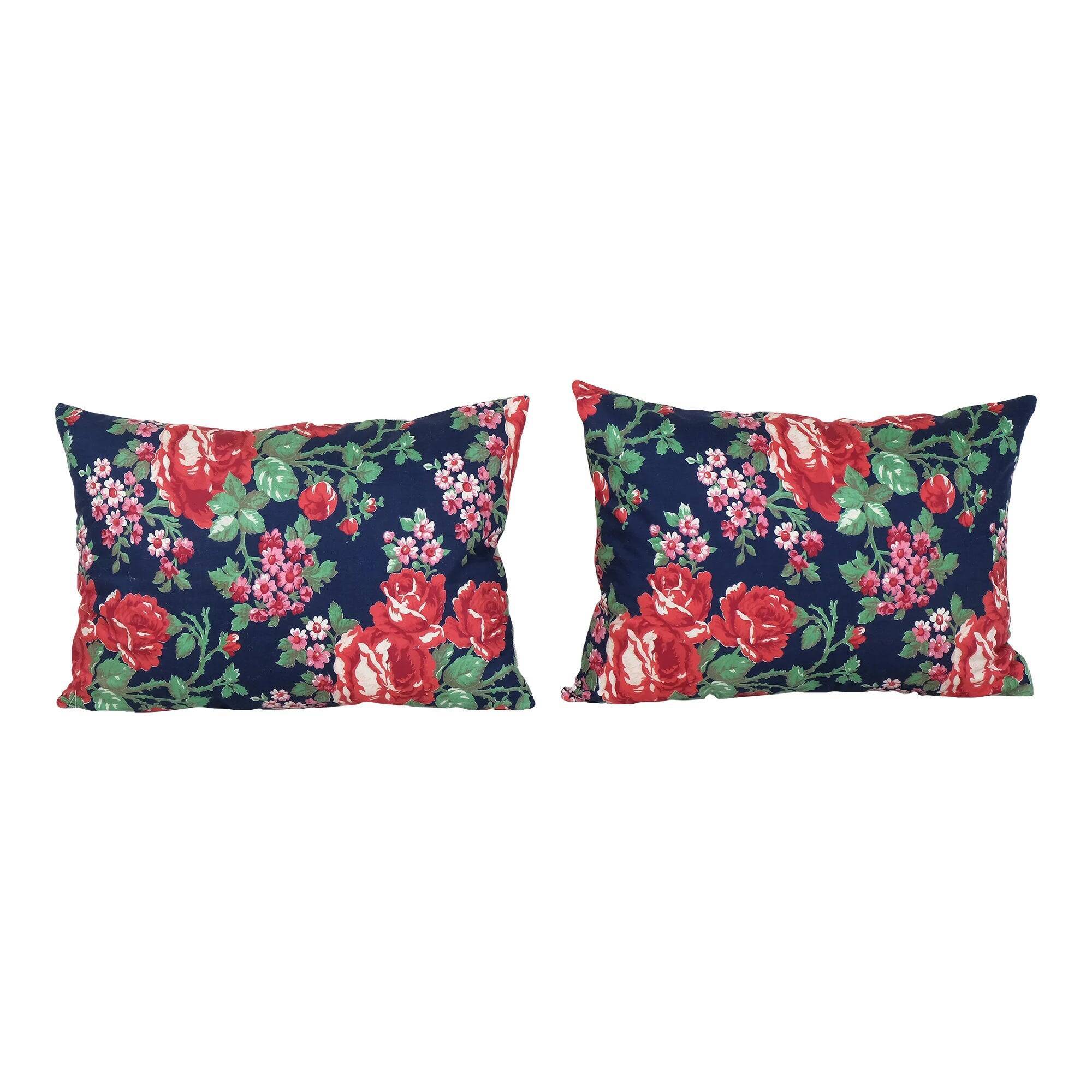 Set of 2 vintage Turkish cushion covers 56x41 cm