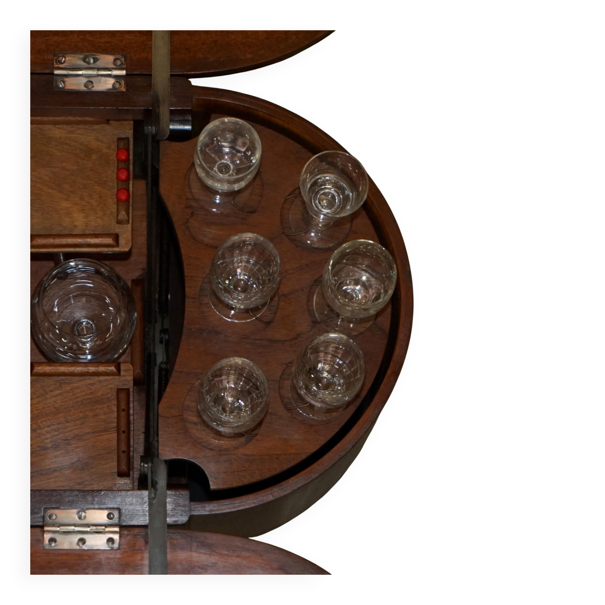 Bar vintage années 1930 sur roulettes