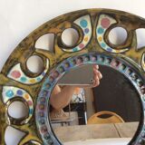 Ceramic mirror from the 1960s 32cm
