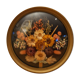 Vintage round frame dried flowers