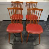 Set of 4 Baumann Menuet chairs, vintage 1970s