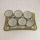 Set of vintage coquetiers in Limoges porcelain