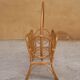 Porte-revues vintage en rotin