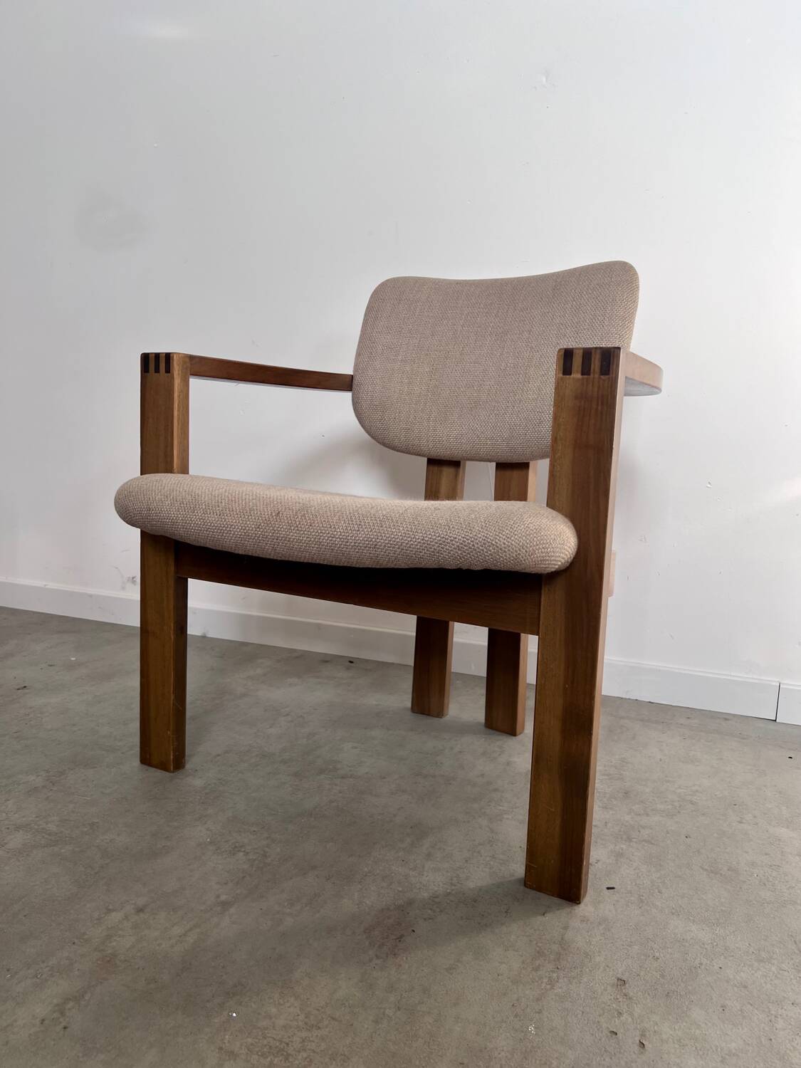 4 old armchairs Italian design chairs 70s vintage curved wood