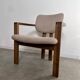 4 old armchairs Italian design chairs 70s vintage curved wood