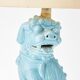 The William Billy Haines style Chinese Fu Dog table lamps circa 1970.