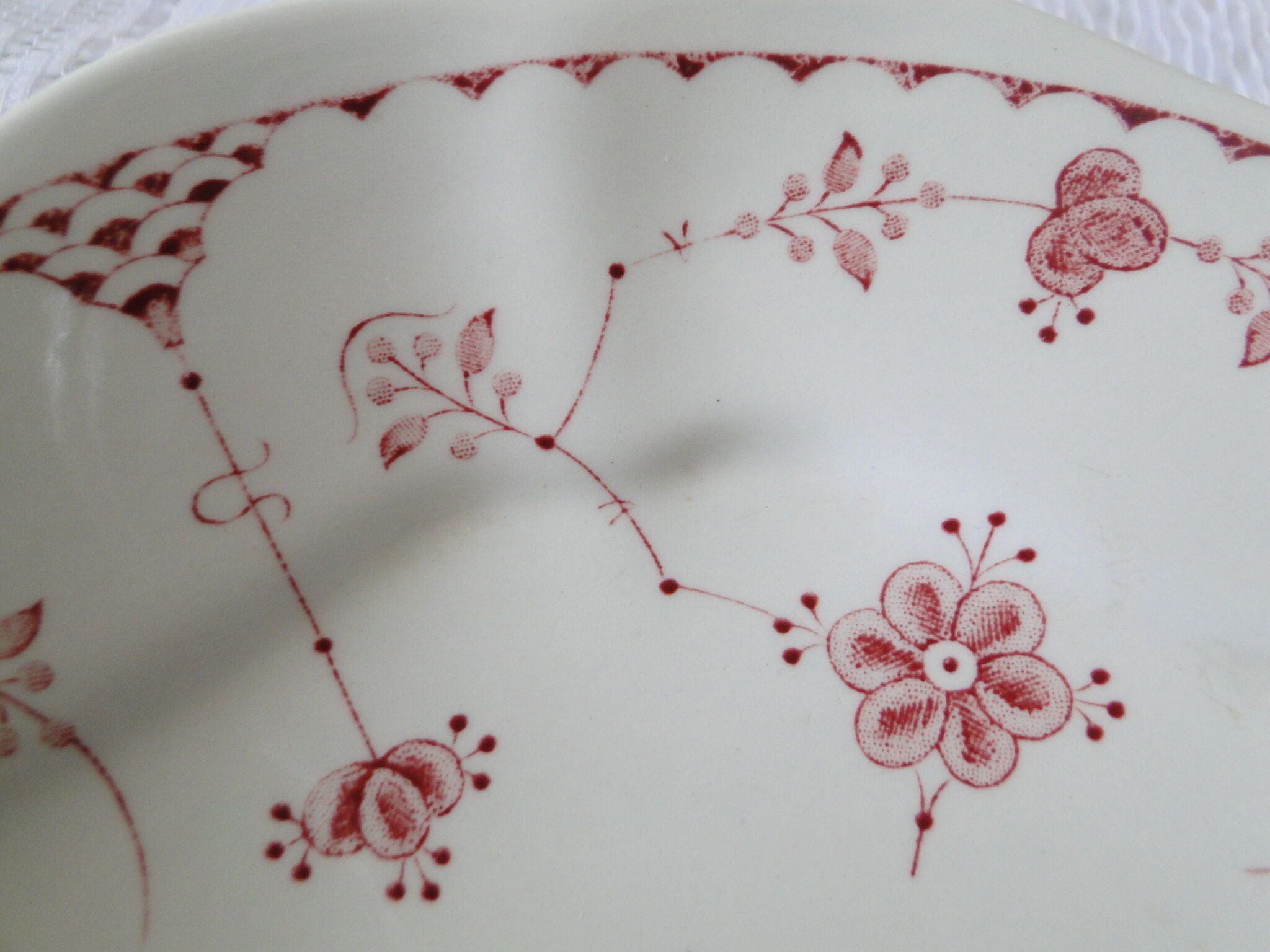 Shower foot cup in English earthenware