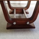 Table Art deco Gaston Poisson en acajou